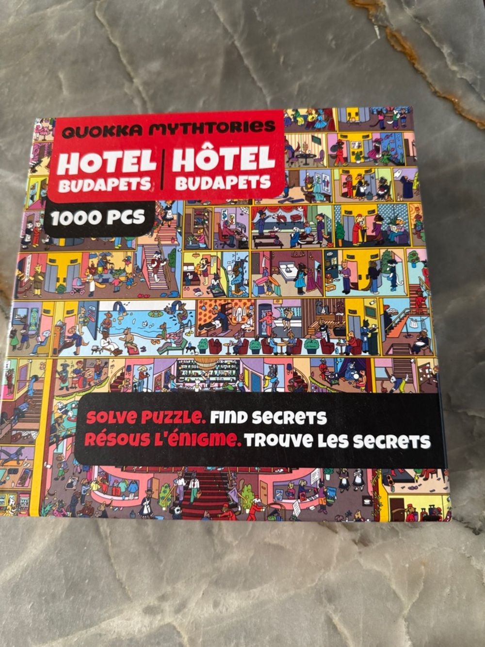 Hotel Budapets 1000-Piece Puzzle - Red Accent
